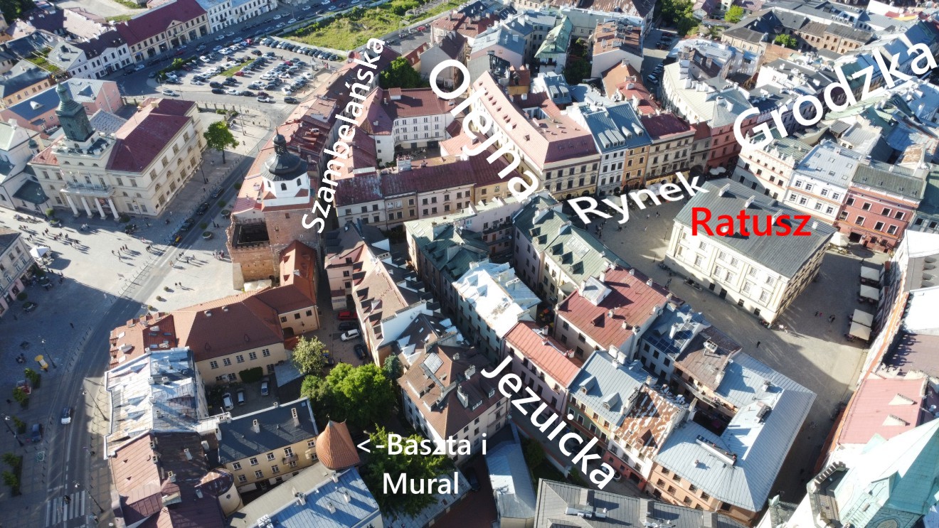 stare miasto lublin ratusz ulice